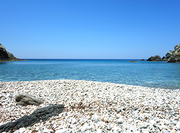 The beach Livadaki at Folegandros
